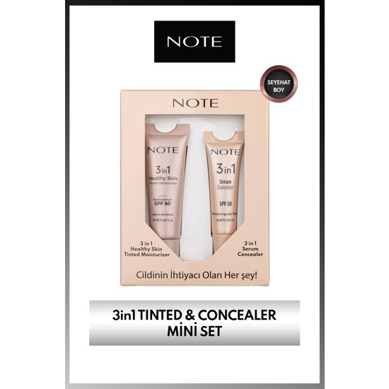 Note Cosmetics Note 3in1 Mini Set – Healthy Skin Tinted Moisturizer 10 + Serum Concealer 10