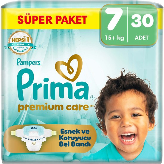 Prima Bebek Bezi Premium Care 7 Numara 30 Adet Ekonomik Paket