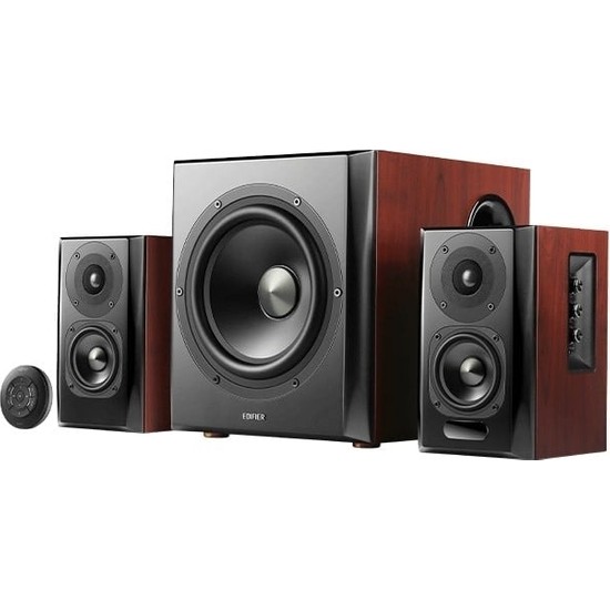 Edifier S350DB 150W Rms Bluetooth 5.1 Aptx Aktif 2.1 Hoparlör Sistemi – 8 Inç Subwoofer, Optik/koaksiyel/aux Girişli - Siyah