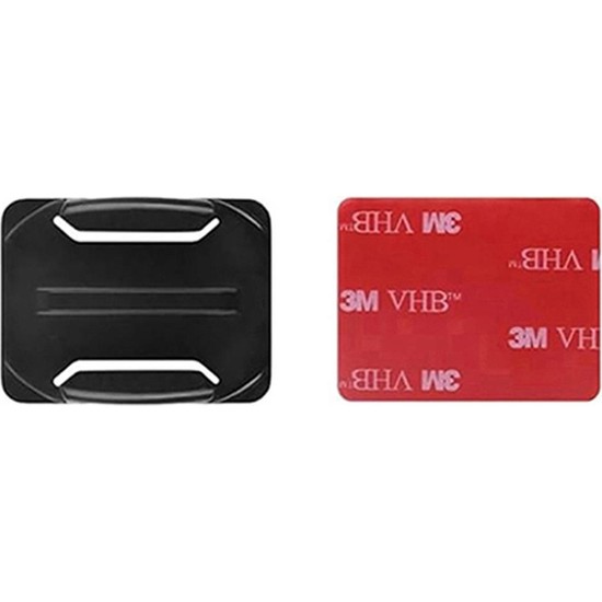 Gplus BS01K 2 Parça Oval Zemin Kavisli Yüzey Aksiyon Kamera Uyumlu 3m Yapışkan Motor Kask Bağlantı Aparatı