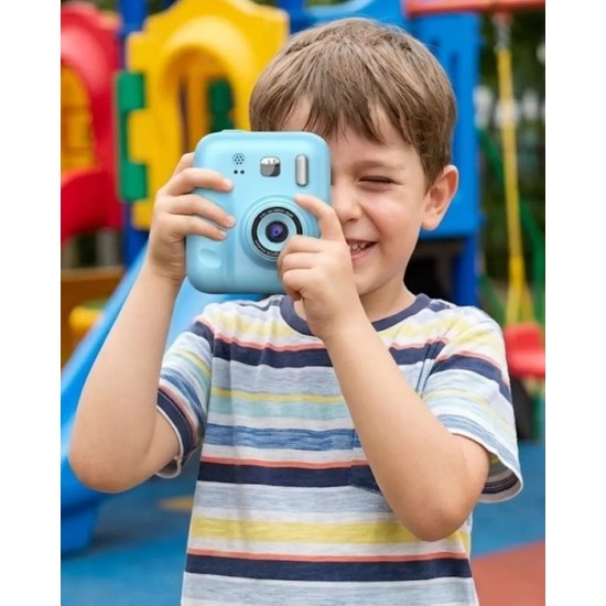 Nemere İthalat Çocuklar Için Fotoğraf Makinesi Baskı Özellikli 4 Kağıt Rulo Hediyeli Nemere Ithalat