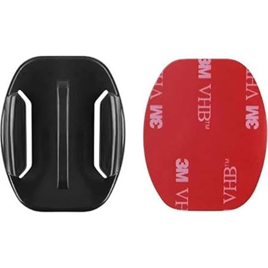 Gplus BS01Y 2 Parça Flat Zemin Düz Yüzey Aksiyon Kamera Uyumlu 3m Yapışkanlı Motor Kask Bağlantı Aparatı