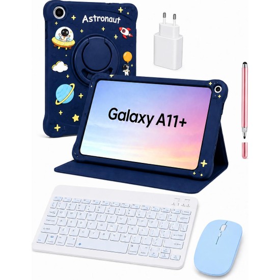 Samsung Galaxy Tab A11 Plus 11'' 6gb 128GB Tablet+Kılıf+Klavye+Mouse+Şarj Başlık+(Kalem Hediye)