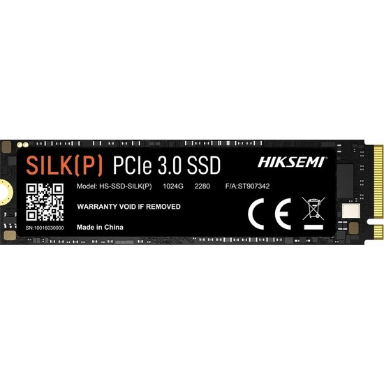 Hiksemi Sılk(P) 256GB M.2 2280 Pcıe 3.0 Nvme SSD 2280MB/S Okuma 1800MB/S Yazma 5 Adet