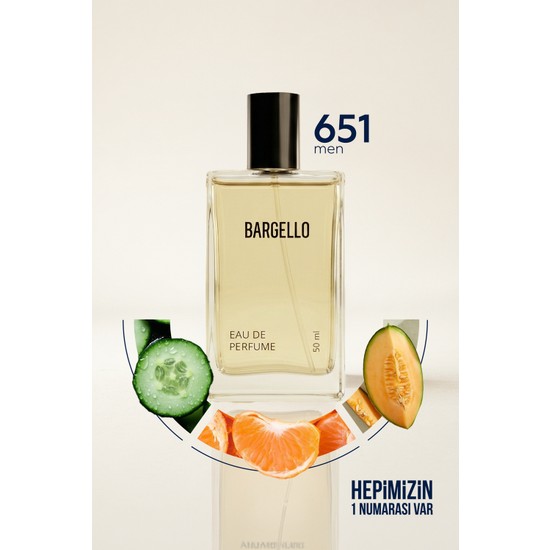 Bargello 651 EDP Fresh 50 ml Erkek Parfüm Odunsu Koku ile Hacim ve Ferahlık Sunar
