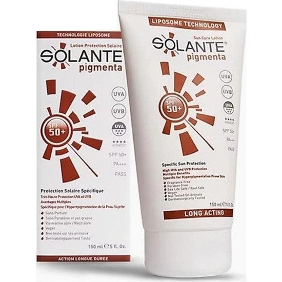 Solante Pigmenta Koyu Lekelere Karşı Güneş Losyonu Spf 50+ 150 ml