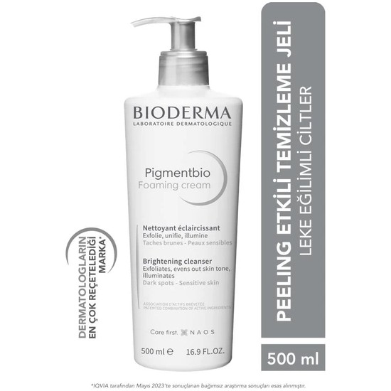 Bioderma Pigmentbio Foaming 500 ml Yüz Temizleme Kremi