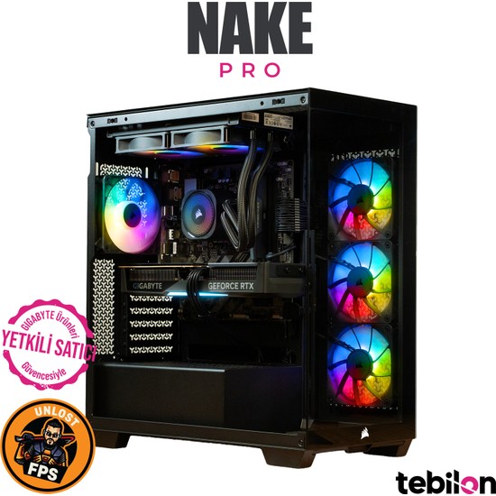 Tebilon NAKE PRO I AMD RYZEN 9800X3D I GIGABYTE 5070 TI 16GB I B650 GAMING X AX V2 I 16GB DDR5 I 1TB SSD I OEM PAKET