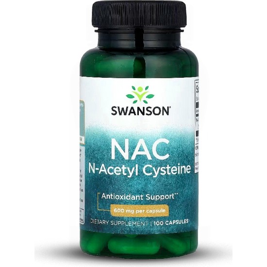 Swanson Vitamins, Nac, 600 Mg, 100 Vegan Capsules