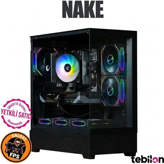 Tebilon NAKE X I AMD RYZEN 7500X3D I GIGABYTE RTX 5070 GAMING 12GB I GIGABYTE B650M I 16GB I 1TB SSD I OEM PAKET