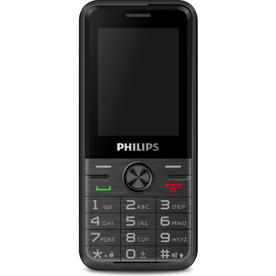 Philips Xenium E6500 4G VoLTE Kameralı Çift SIM 2.4 İnç 1700 mAh Tuşlu Cep Telefonu Siyah