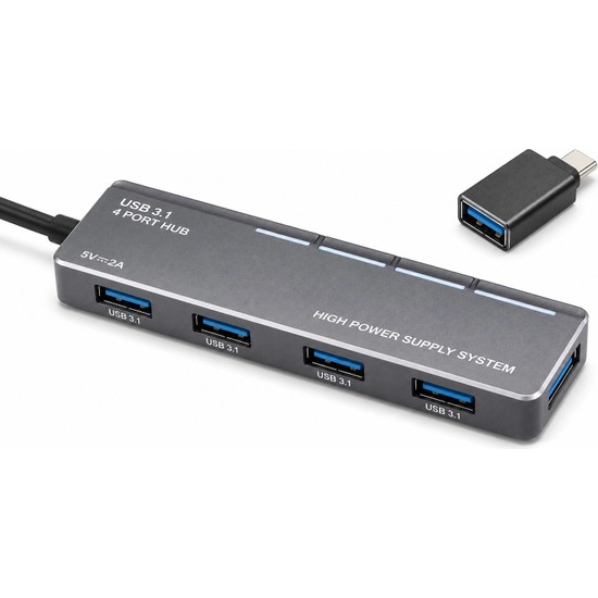 Gees Global Genişletici Type-C Hub 5 Port 5 Gbps Uyumlu Cihazlar Için