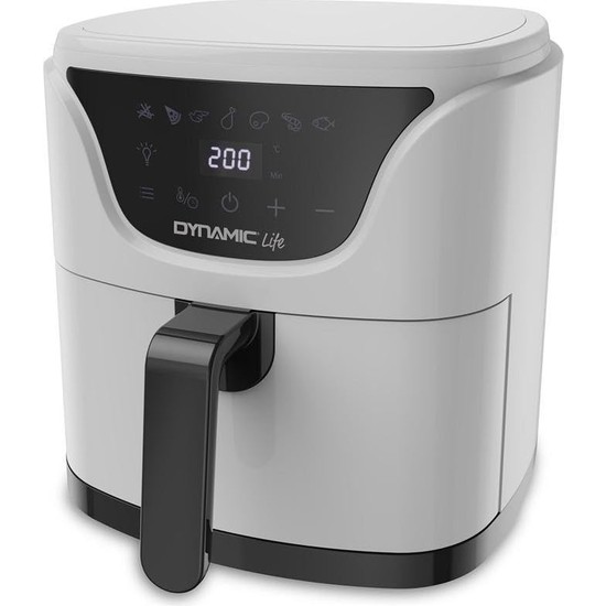 Şanal Dynamic Life Pro 005 Airfryer 5 Lt Fritöz Beyaz