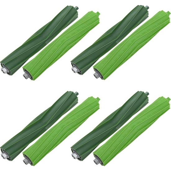 MSP 4 Set Aksesuar Kauçuk Fırça Roomba E Serisi E5 E6 E7, I Serisi I7 I7+ I8 I8+ I3 I3+ I6 I6+ I5 I4 I2 I1 I1+, J Serisi J7+ J5 J6 J7 J8 J7 Robotics Rulo Fırça Yedek Parça