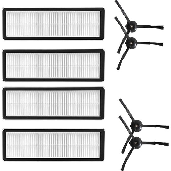 MSP S10T STFCR01SZ Xiaomi Uyumlu Filtre ve Siyah Yan Fırça-8 Parça