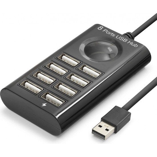 Gees Global Çoklu USB Bağlantı Hub 8 Port 1 M Siyah