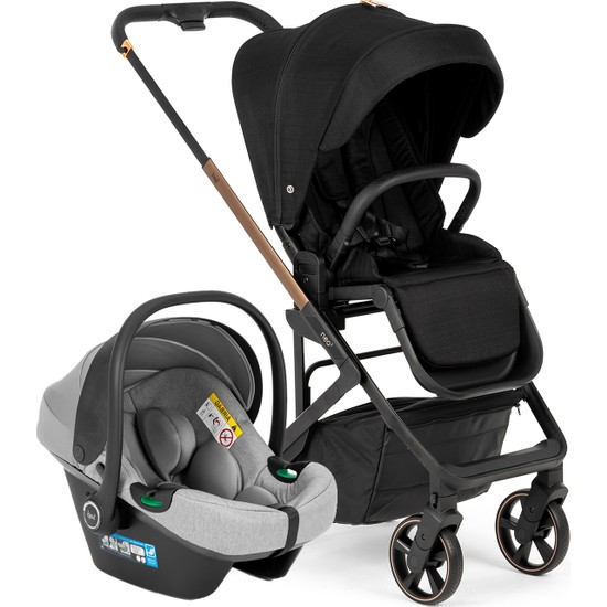 Bagi Neo 2 Travel Sistem Bebek Arabası Black Gold - Grey