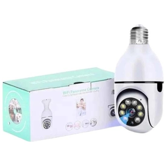 Zenviaa Mey Ithalat® Wifi Güvenlik Kamerası 360 Derece Dönebilen Harekete Duyarlı Gece Görü�