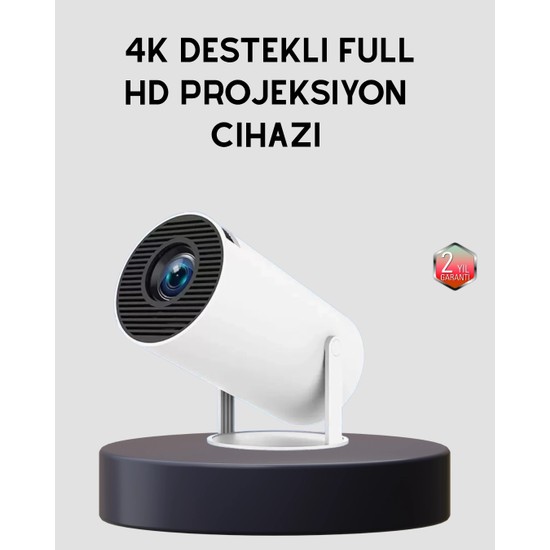 Zenviaa Mey Ithalat® Ev Sineması Projeksiyon Cihazı – 160 Ansı Lümen, 4K Uyumlu ve Kablosuz G