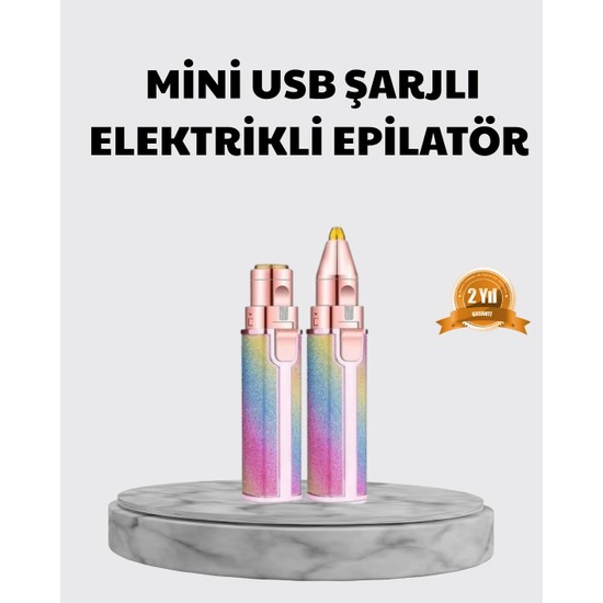 Zenviaa Mey Ithalat® Mini Yüz ve Kaş Epilatörü – 8000 Rpm Güçlü Motor ve Paslanmaz Çelik