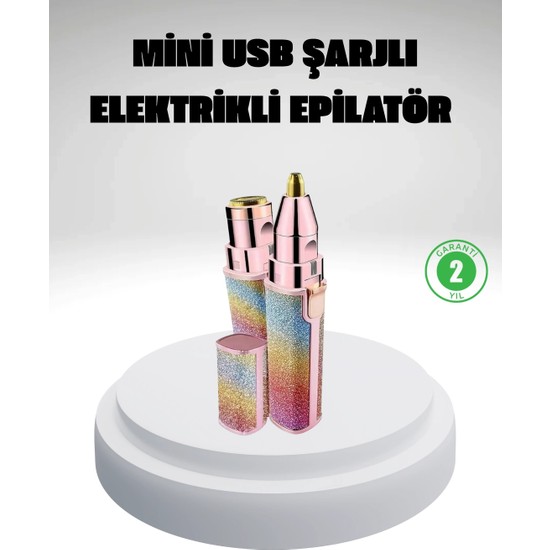 Zenviaa Mey Ithalat® Şarjlı Mini Yüz ve Kaş Epilatörü – Ağrısız ve Hassas Temizlik Znv2