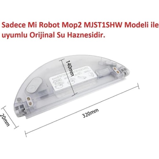 Die Grup Lin Grup Mi Robot Mop 2 MJST1SHW ve Lite Modeli Su Haznesi-Su Deposu (Su Tankı)