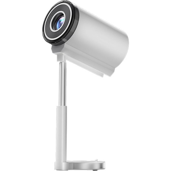 Elinux Ts7 Android 13 Projektör, 90 Derece Gimbal Tripod, 720P Çözünürlük, 230 Ansı Lümen, Wi-Fi 6, Bluetooth 5.4, 4K Destekli, Otomatik Düzeltme, 60-120 Inç Görüntü, Beyaz
