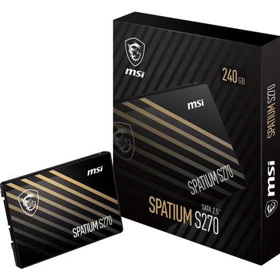 Msı SSD Spatıum S270 Sata 2.5" 240GB R:500 W:400