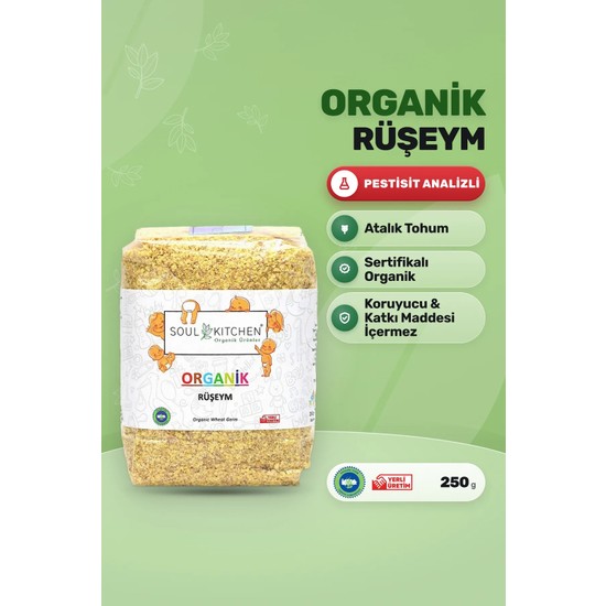Soul Kitchen Organik Ürünler Organik Rüşeym Eko Paket Katkısız 250 g