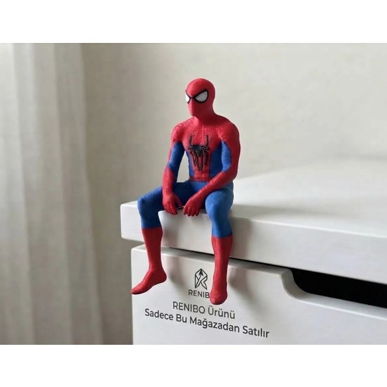 Renibo Marvel Classic Spider-Man Oturan Masaüstü Figürü-Film-Süper Kahraman-Karakter