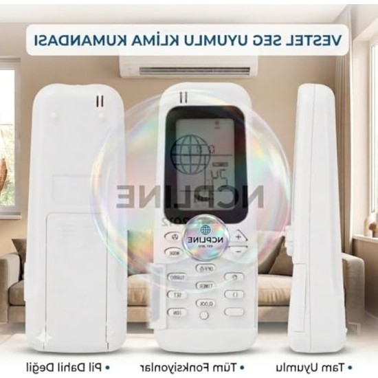 Uyumlu Klima Kumandası, Yandan Açılır Kapaklı Model ile Kolaylık