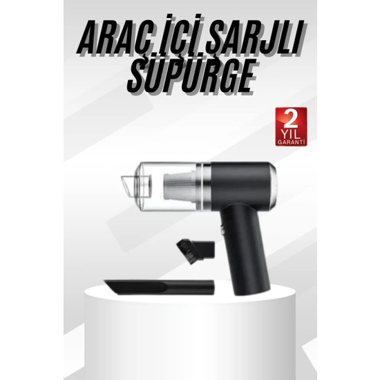 Oto Araç Ev Taşınabilir El Tipi Süpürge Mini Araç Süpürgesi Vakumlu