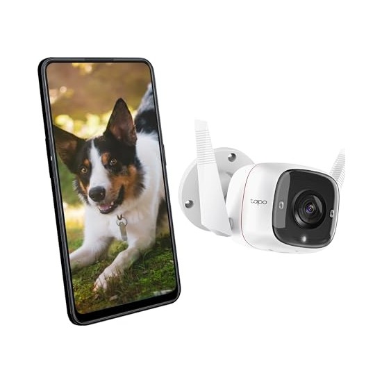 Tp-Link TC65, 2k 3mp, Hareket Algılama, IP66 Su Geçirmez, 30M Gece Görüşü, Çift Yönlü Ses, Bulut/yerel Depolama, Sesli ve Işıklı Alarm, Dış Mekan Wi-Fi/ethernet Güvenlik Kamerası