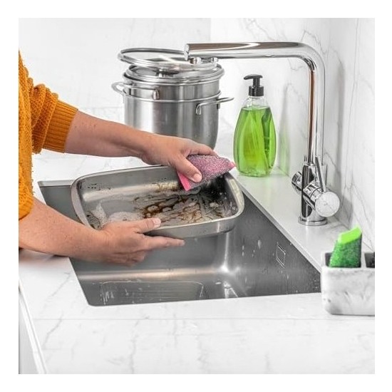 Prime Glitzi 3 Lü Power Inox Colors Çelik Bulaşık Süngeri