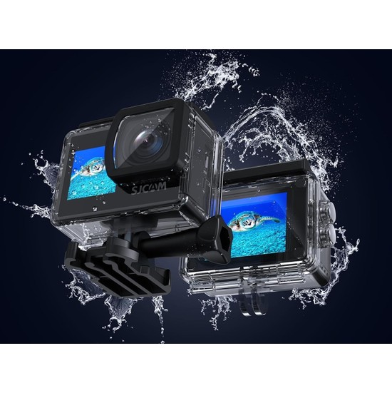 Store SJ4000 Dual Screen Wifi 4K UHD 16MP 170° 2”/1.3” Çift Ekranlı Aksiyon Kamerası Siyah