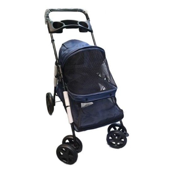 Tommy Evcil Hayvan Arabası 74,5X46,5X97,5 cm Lacivert Max 15 kg