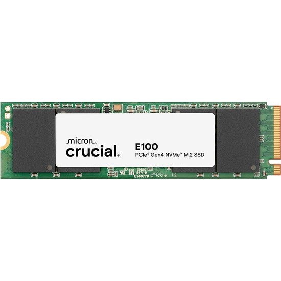Crucial E100 SSD 480GB M.2 Nvme Pcıe Gen4 Dahili Ssd, 4.700MB/S'YE Kadar, Dizüstü ve Masaüstü Uyumlu - CT480E100SSD8
