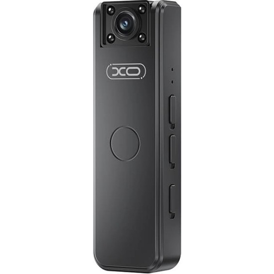 Xo Giyilebilir Mini Aksiyon Kamerası 1080P Hd | Klipsli Yaka ve Vücut Kamerası, Gece Görüşlü Sesli Videolu Vlog Kamerası, Doğa Sporları Için (32 GB Hafıza Kartı Ile)