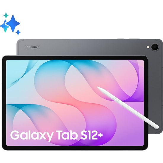 Samsung Galaxy Tab S12+, 12GB RAM, 512GB Depolama Alanı, 12.6 İnç, 120Hz Ekran, WiFi6E,S Pen Dahil, Gri