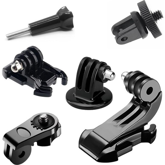 Gplus GP6035VJHA 6 Parça Sony Sjcam Gopro Aksiyon Kamera Aksesuarlarıyla Uyumlu Dönüştürücü Çevirici Adaptör Paketi Universal Adapter Set