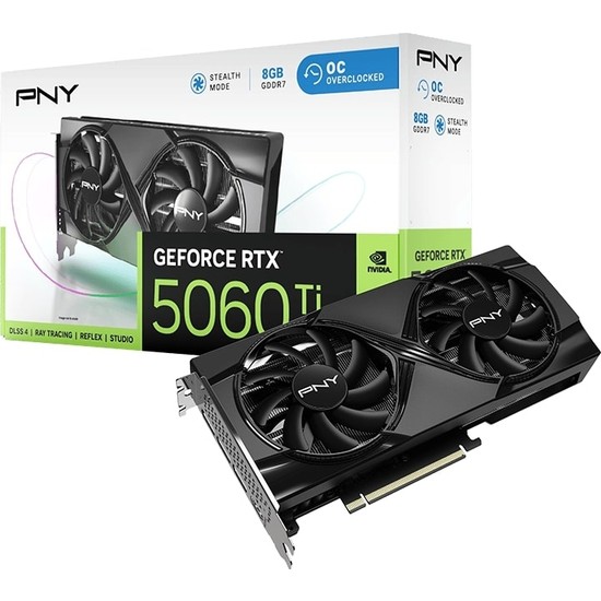 Pny Geforce Rtx 5060 Ti 8gb Oc Gddr7 128BIT (VCG5060T8DFXPB1-O) Gaming (Oyuncu) Ekran Kartı