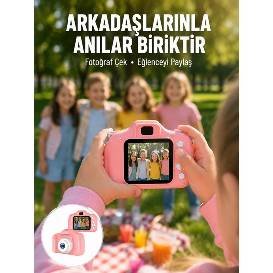 Elektronikçim Şarjlı Mini Video Kamera Hd Fotoğraf Çekimli Bilgisayar Bağlantılı Hafıza Kart Destekli Yeni