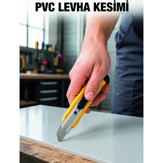 Elektronikçim 5’li Profesyonel Metal Falçata Seti Ergonomik Saplı Çok Amaçlı Kesici Maket Bıçağı