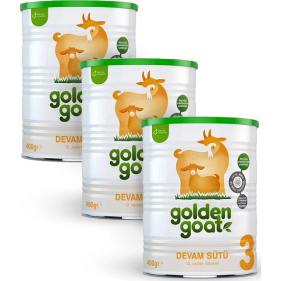 Golden Goat 3 400gr Keçi Sütlü | 12. Aydan İtibaren Devam Sütü x 3 Adet