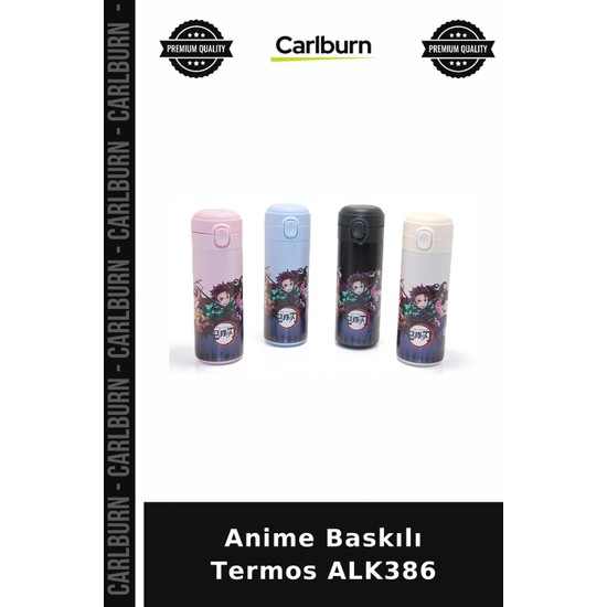 Carlburn Özel Üretim Hediyelik Kişisel Içecek Anime Baskılı Termos ALK386