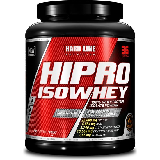 Hardline Nutrition Hipro İzole Whey Protein Çikolatalı 908 Gr