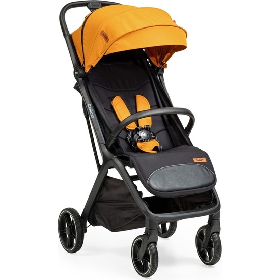 Baby2go Otomatik Katlanan Kabin Boy Bebek Arabası Calico Sarı