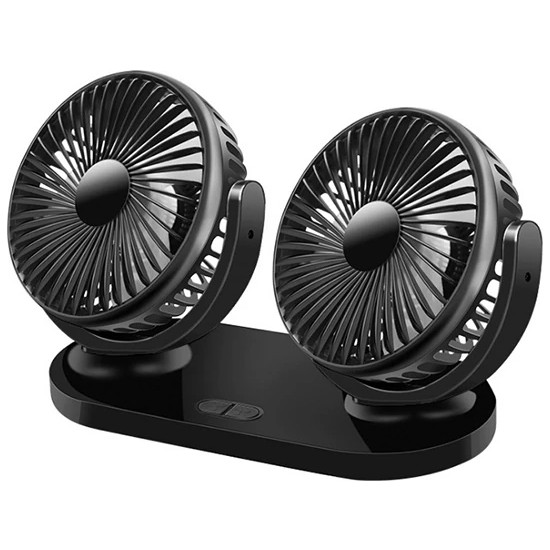 Aslanoğlu Store Ally Çift Başlıklı Araç Fanı Oto Fan Vantilatör R-8037-(5775)