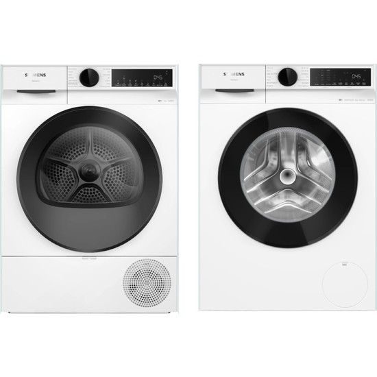 Siemens WQ42J200TR IQ500 Isı Pompalı Kurutma Makinesi 9 Kg-Siemens WG42K2Z0TR IQ500 Çamaşır Makinesi 9 kg Maks. 1200 Dev./dak.