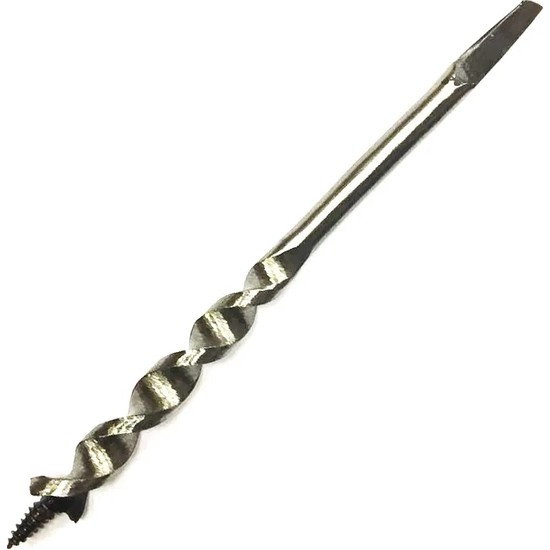 Aslanoğlu Store Fenerli Ahşap Burgu El, Matkap Ucu - Dört Köşe 22 mm